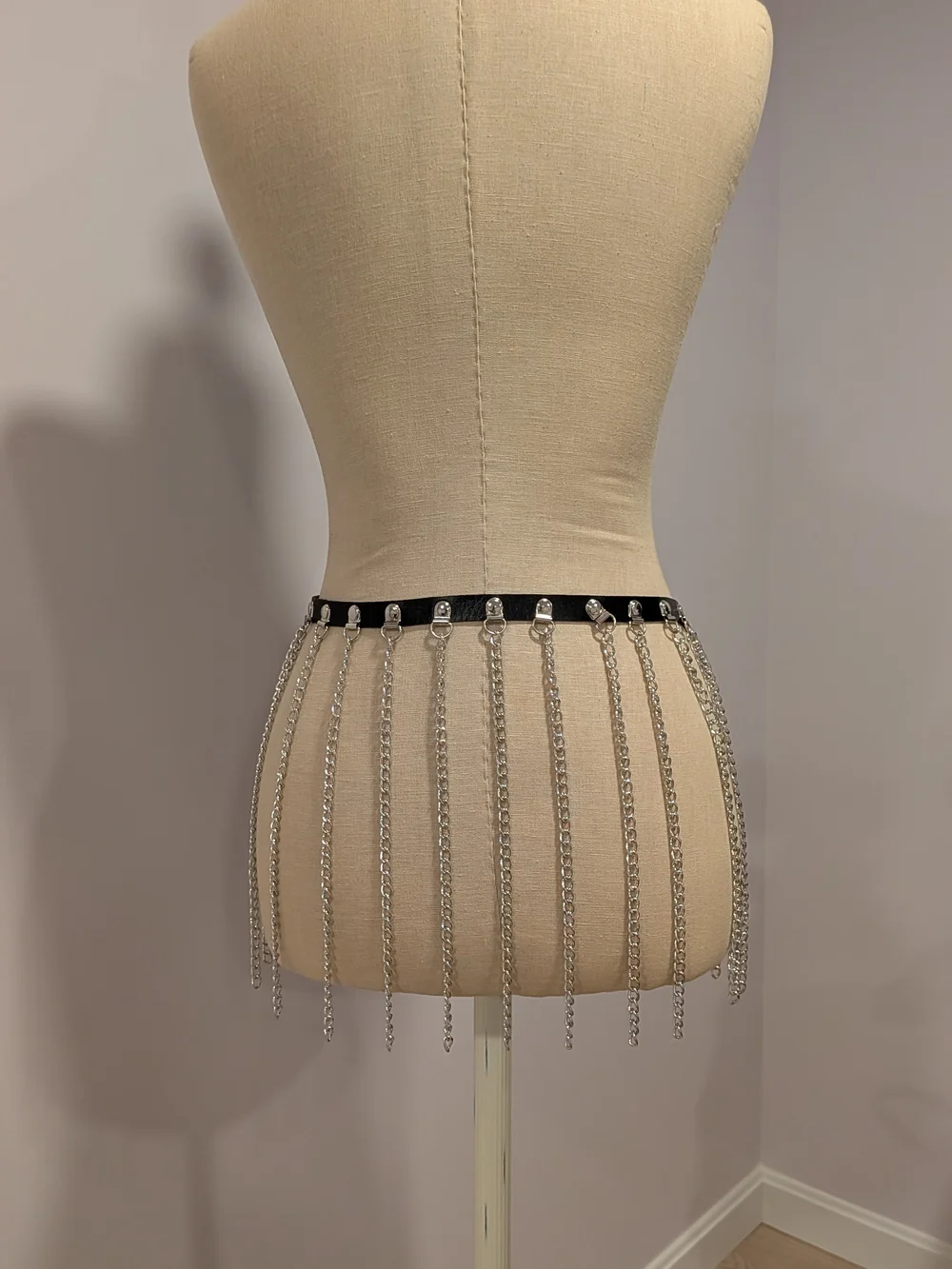 Edgy Chain Fringe Belt | Punk | Grunge | Goth | Indie Sleaze | Festival | Club